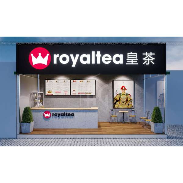 Thiết kế quán trà sữa Royaltea